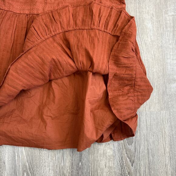 Universal Thread Women's Rust Short Sleeve Eyelet Dress - Size Large - NWT - Picture 5 of 9